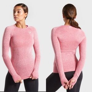 Gymshark Vital Seamless Long-sleeve Top Size Small